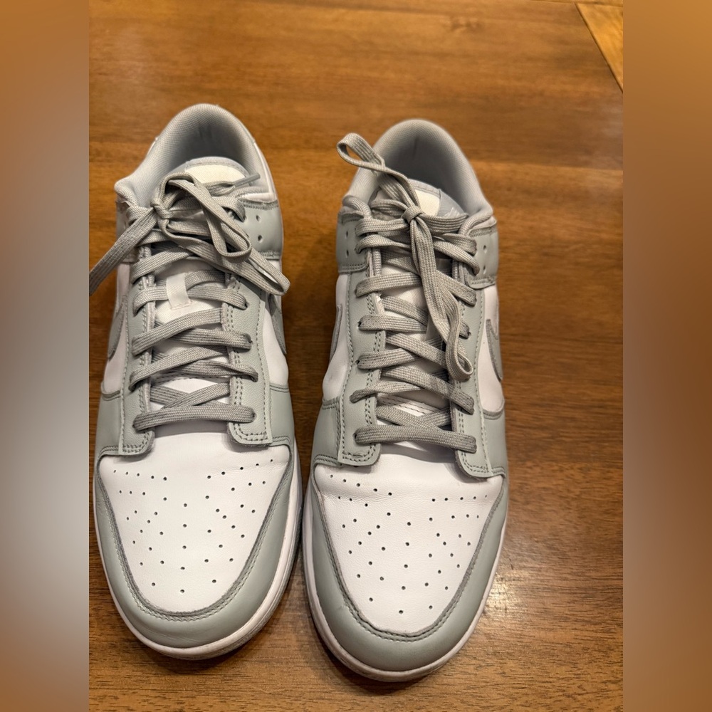 Men's Gray and White Sneakers
